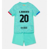 Billiga Barcelona Sergi Roberto #20 Barnkläder Tredje fotbollskläder till baby 2023-24 Kortärmad (+ Korta byxor)